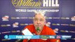 Peter Wright talks after comfortable win against Brown