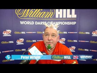 Peter Wright talks after comfortable win against Brown