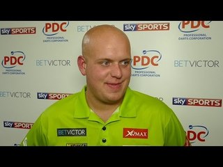 Michael van Gerwen after 10-0 win against Jamie Caven at The World Matchplay