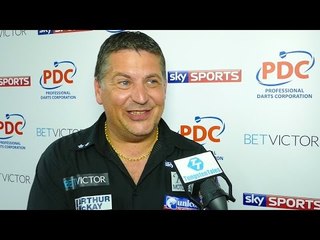 Gary Anderson after his 11-5 win over Terry Jenkins at the World Matchplay