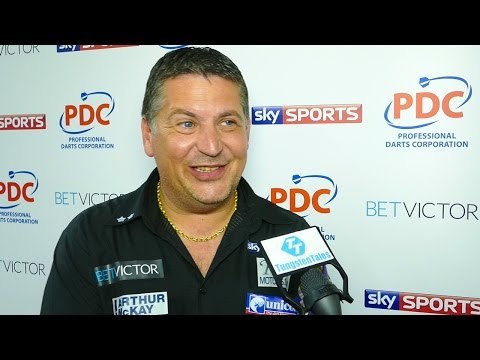 Gary Anderson after his 11-5 win over Terry Jenkins at the World Matchplay