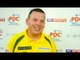Dave Chisnall on his 11-2 second round World Matchplay win
