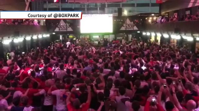 England win sparks wild celebrations in London