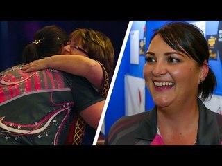 Corrine Hammond is relieved to get a win on the Lakeside stage