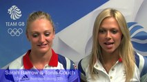 Tonia Couch and Sarah Barrow finish fifth at London 2012