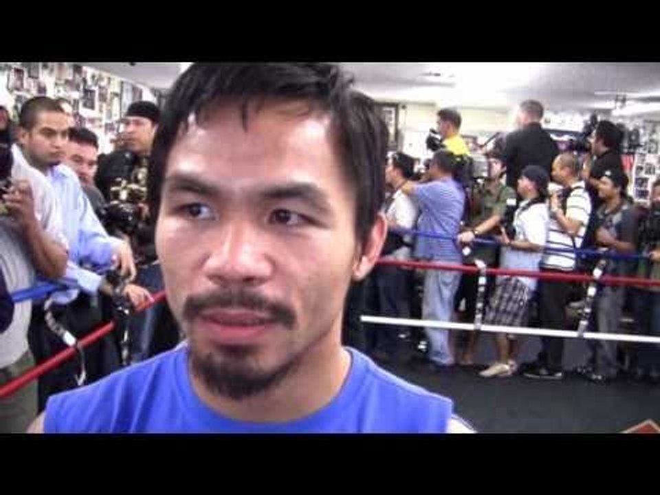 Manny Pacquiao training for Margarito