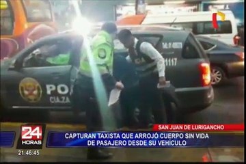 SJL: capturan a hombre que arrojó cadáver de su vehículo