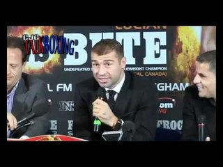 Carl Froch Lucian Bute press conference