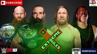 WWE Extreme Rules 2018 SmackDown Tag Team Championship Bludgeon Brothers vs.Team Hell No WWE 2K18