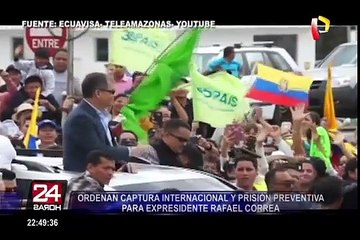 Download Video: Ecuador: ordenan prisión preventiva contra exmandatario Rafael Correa