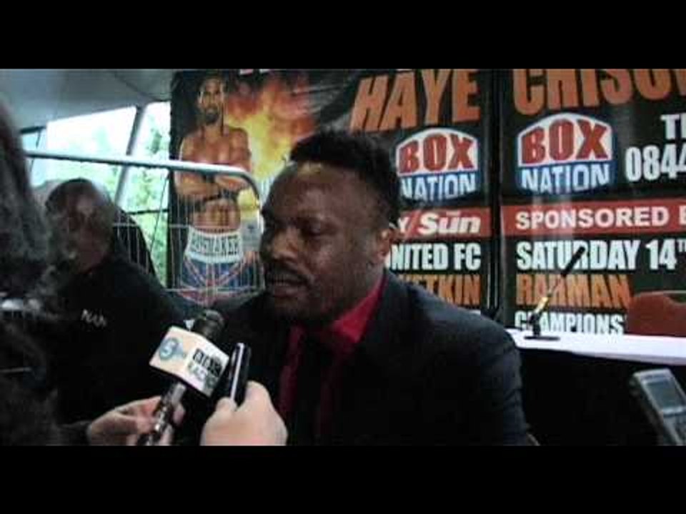 Derek Chisora Interview and Face Off with David Haye