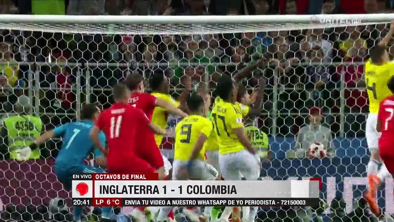Inglaterra Vs. Colombia 1(4)-1(3) Resumen y goles (Octavos de Final Mundial Rusia 2018) 03/07/2018