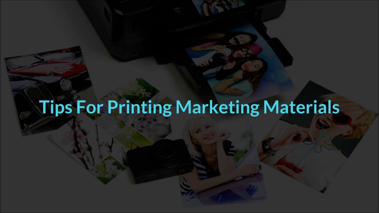 Tips For Printing Marketing Materials