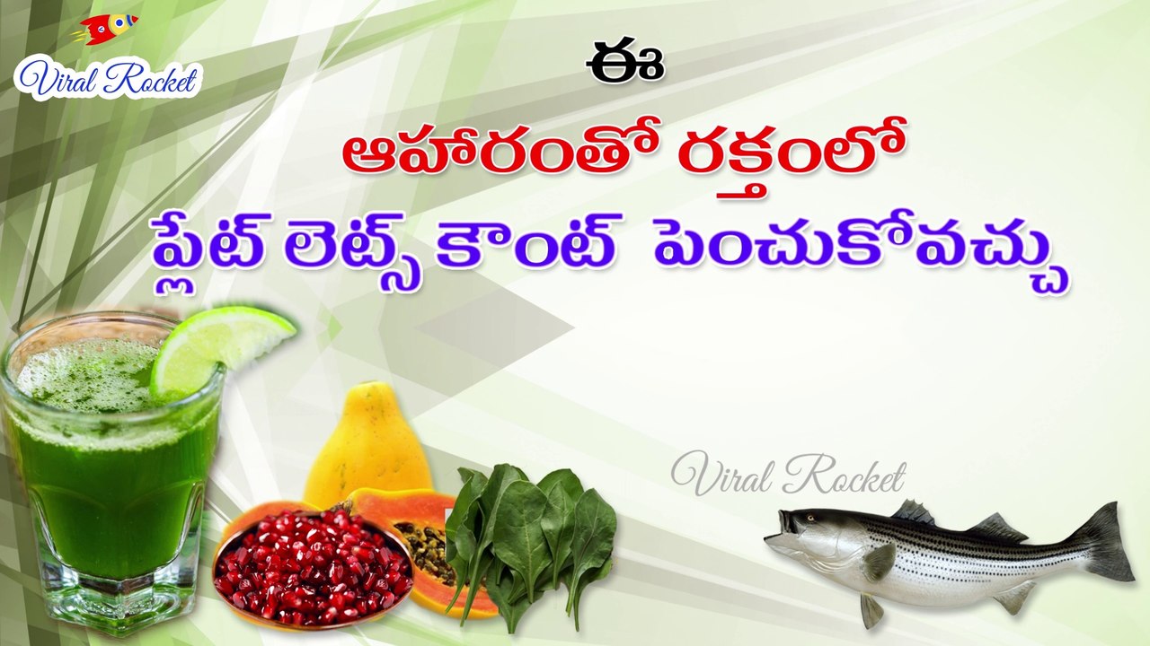 Best Foods To Increase Blood Platelets Naturally | How to increase Platelets Count Naturally in Blood || Viral Rocket