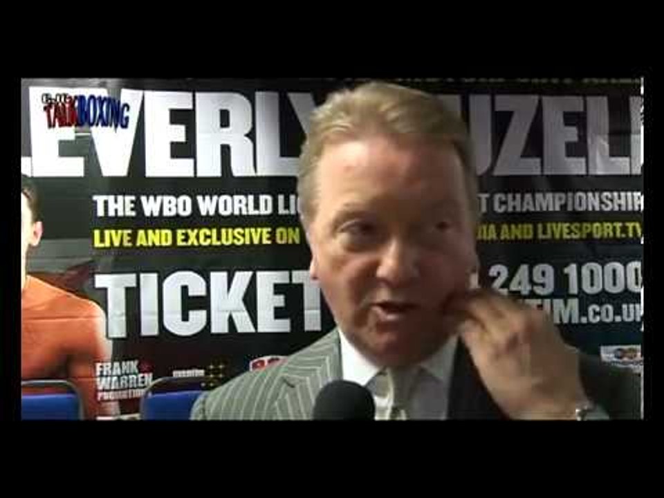 Boxing promoter Frank Warren talks Cleverly Hopkins Froch and the 2012 Olympic games