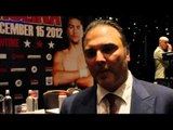 Richard Schaefer on Amir Khan Vs Carlos Molina