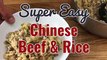 Just put these ingredients in a pot, wait about 40 mins and enjoy the most delicious Chinese Beef and Rice!  Seriously, this could not be easier to make and it’