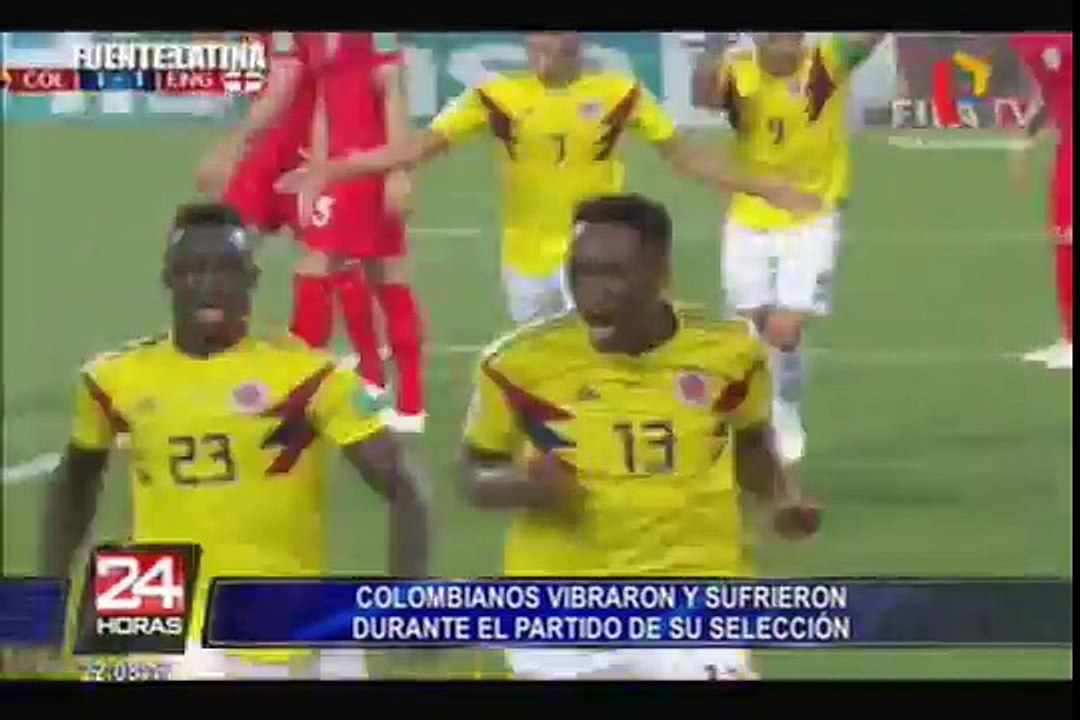 Así fue la reacción de los hinchas colombianos en Lima tras perder frente a Inglaterra