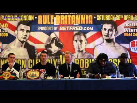 Warren Promotions Press Conference - Cleverly, Chisora, Walsh 14_03_13