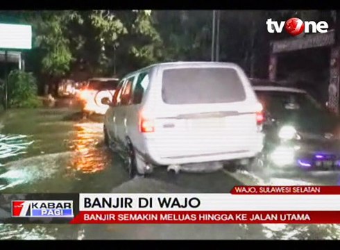 Tujuh Kecamatan Sudah Terendam, Banjir di Wajo Makin Meluas
