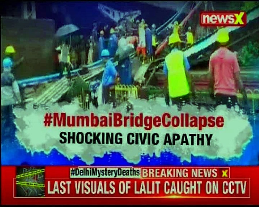 Andheri bridge collapse Heavy rains led to bridge collapse in Mumbai, 6 injured