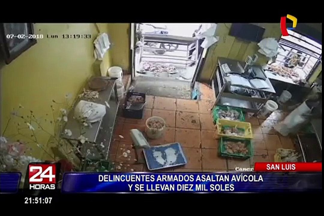 San Luis: delincuentes armados roban 10 mil soles de avícola en Yerbateros