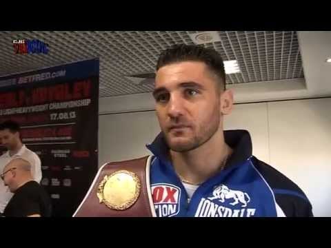 Boxing champ Nathan Cleverly talking about his fight with Sergey Kovalev