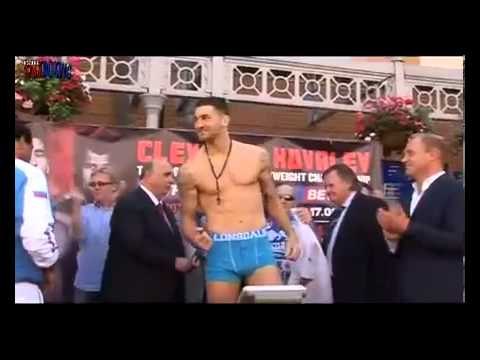 BOXING Nathan Cleverly Vs Sergey Kovalev,world light heavyweight championship weigh in