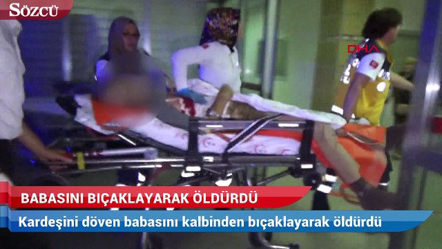 ‘Kardeşini neden dövdün?’ diyen babasını öldürdü