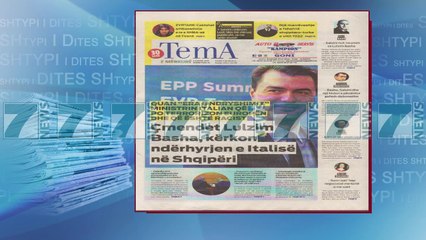 SHTYPI I DITES ME TITUJT E GAZETAVE E MERKURE 4 KORRIK 2018 - News, Lajme - Kanali 7