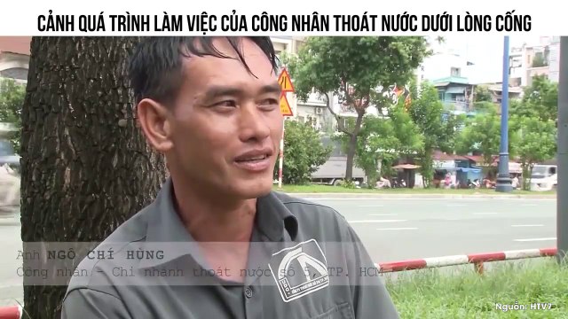 CẢNH QUÁ TRÌNH LÀM VIỆC CỦA CÔNG NHÂN THOÁT NƯỚC DƯỚI LÒNG CỐNG