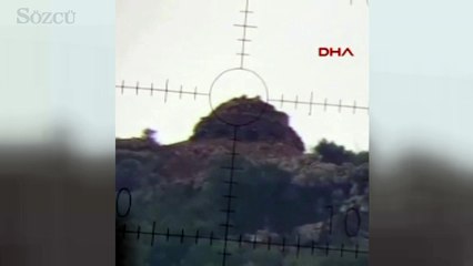 Terörist mevzileri böyle vuruldu