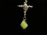 Sterling Necklace Casted Crosses with Ethiopian Opal Ebay