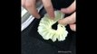 White chocolate flower