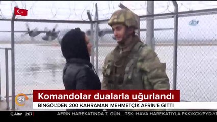 Komandolar dualarla uğurlandı