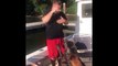 Guy Gets Knocked Off Boat By A Giant Dog 
