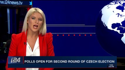 i24NEWS DESK | Polls open for second round of Czech election | Friday, January 26th 2018