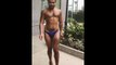 BEST CATWALK OF THE UNIVERSE Man performs Miss Universe inspired strut in Speedo and SIX-INCH heels