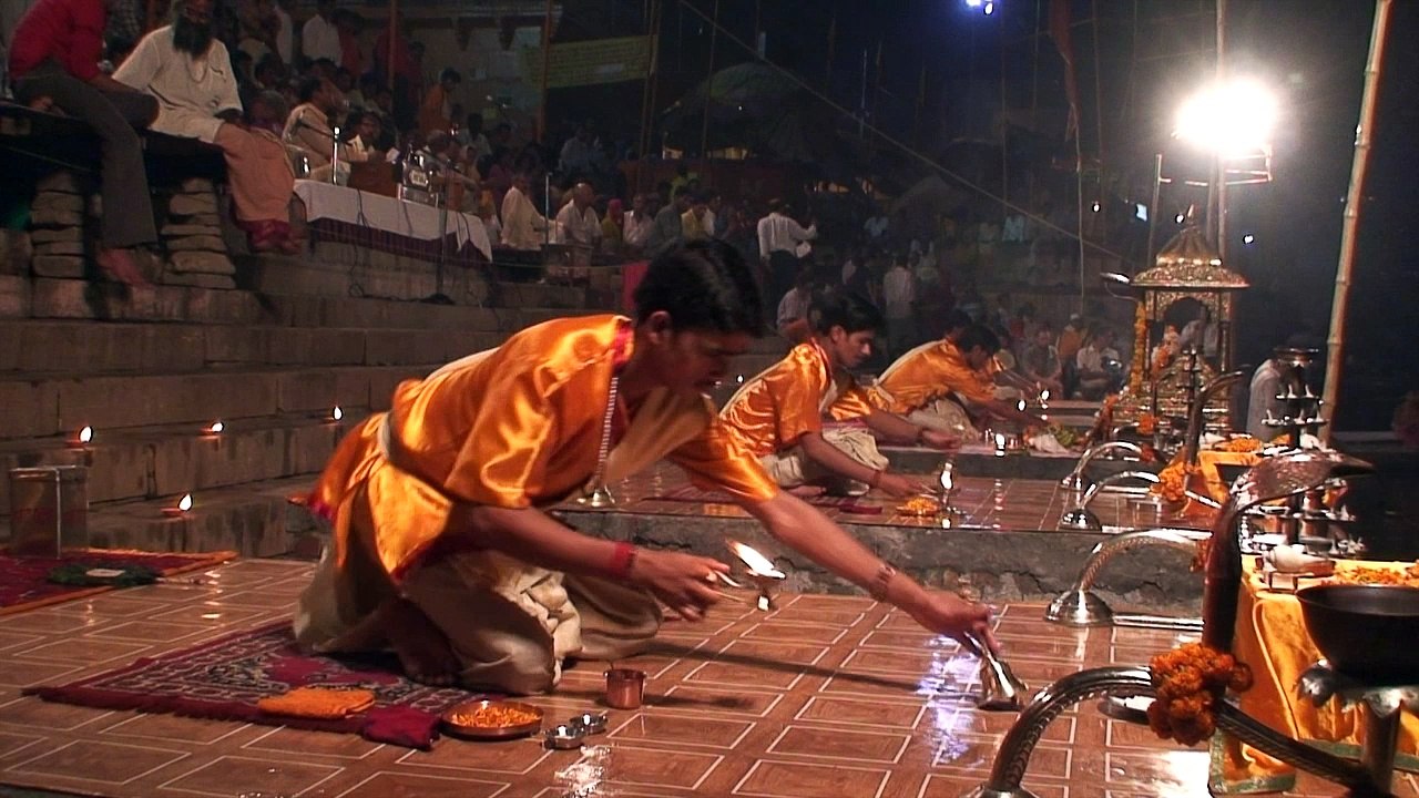 The Ganga Aarti Ceremony, Varanasi India, Episode 145