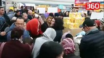 Supermarketi bën ulje masive, njerëzit çmenden e rrihen me njëri tjetrin (360video)