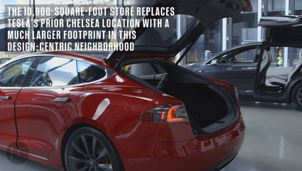 Tesla’s New Manhattan Showroom Showcases Its Sustainability Efforts
