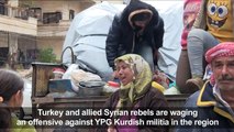 Fleeing Turkish fire, Syrians seek refuge in Afrin city