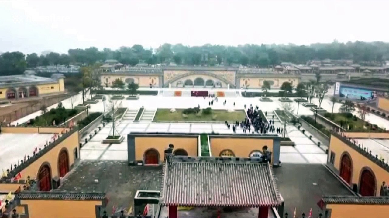 Drone footage shows 4,000-year-old community living underground in China