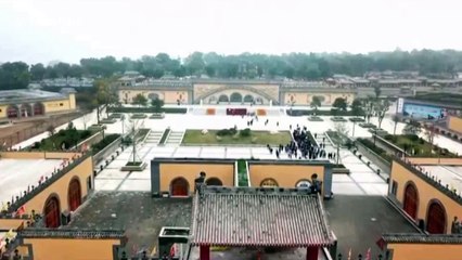 Drone footage shows 4,000-year-old community living underground in China