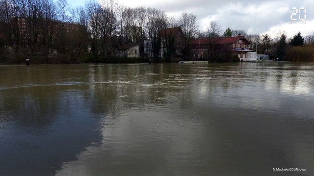 Crue : Joinville-le-Pont (Val-de-Marne) est inondée