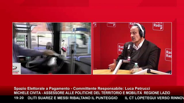 Michele Civita - Assessore alle Politiche del Territorio e Mobilità Regione Lazio - 26 Gennaio 2018