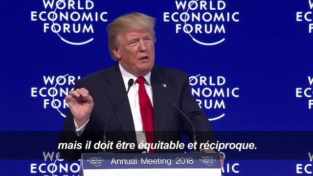 Donald Trump tente de rassurer Davos