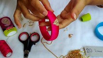 How to make Designer Bridal Bangles at Home || Silk Thread Bangles || Tutorial !!
