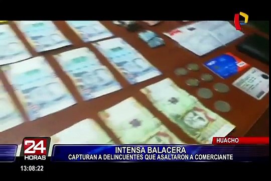 Huacho: tras balacera PNP captura a delincuentes después que asaltaron a un comerciante
