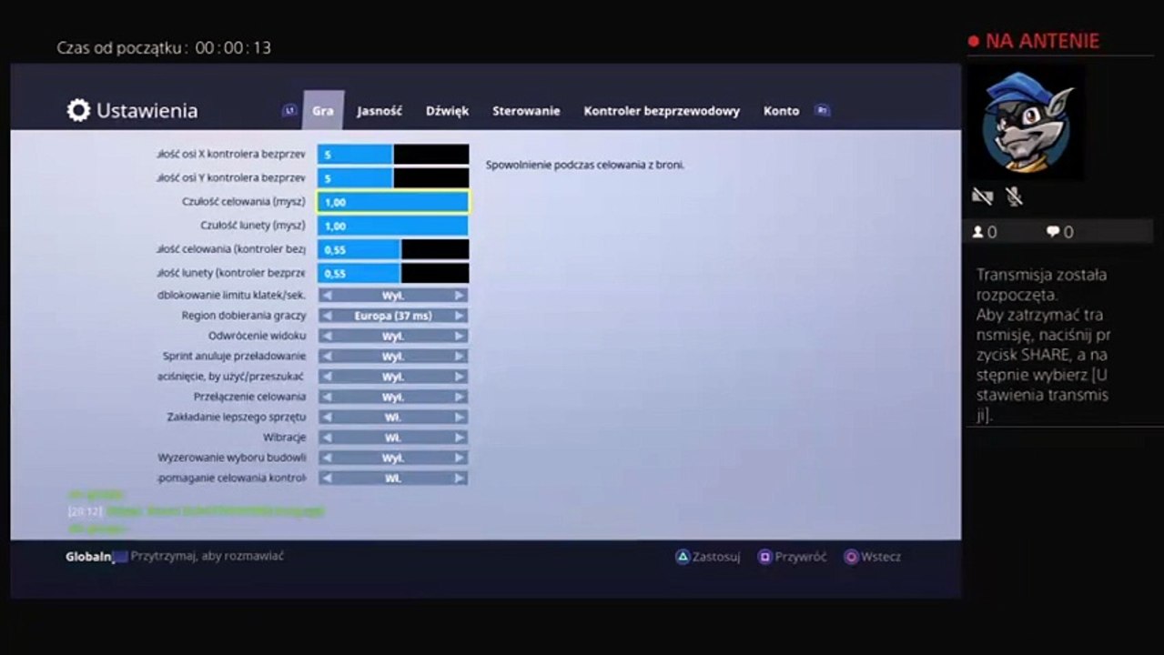 Transmisja na żywo z PS4 użytkownika polishboy9